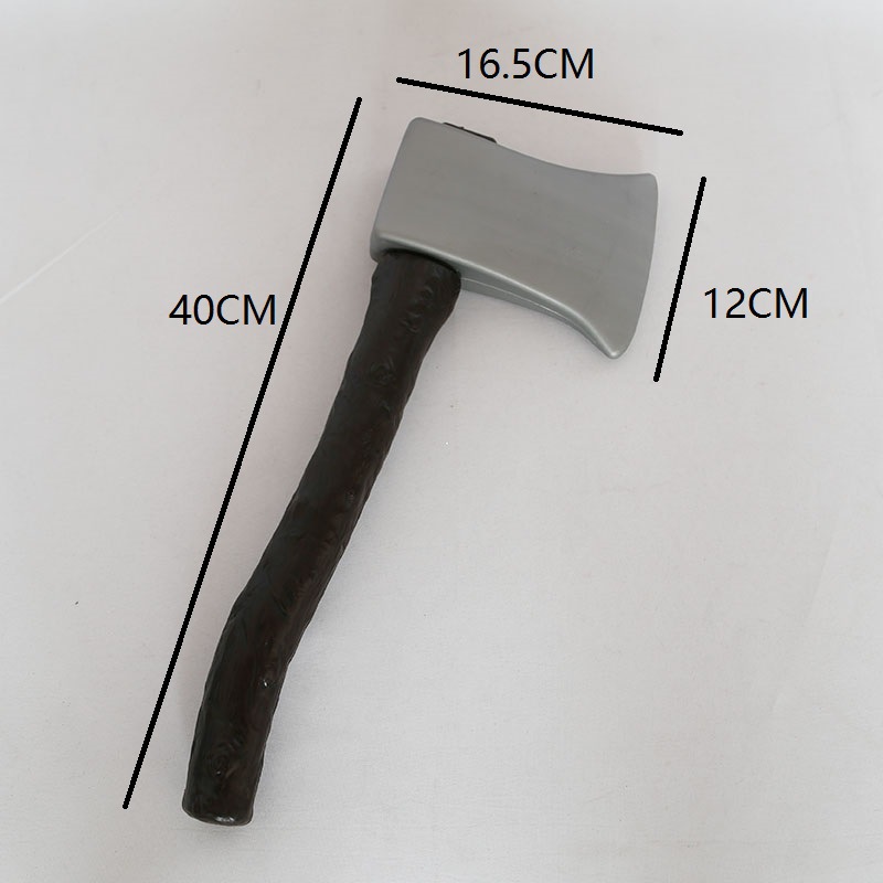 Spot Halloween Weapon Trick Toy Cosplay Performance Props Simulation Plastic Weapon Short Axe
