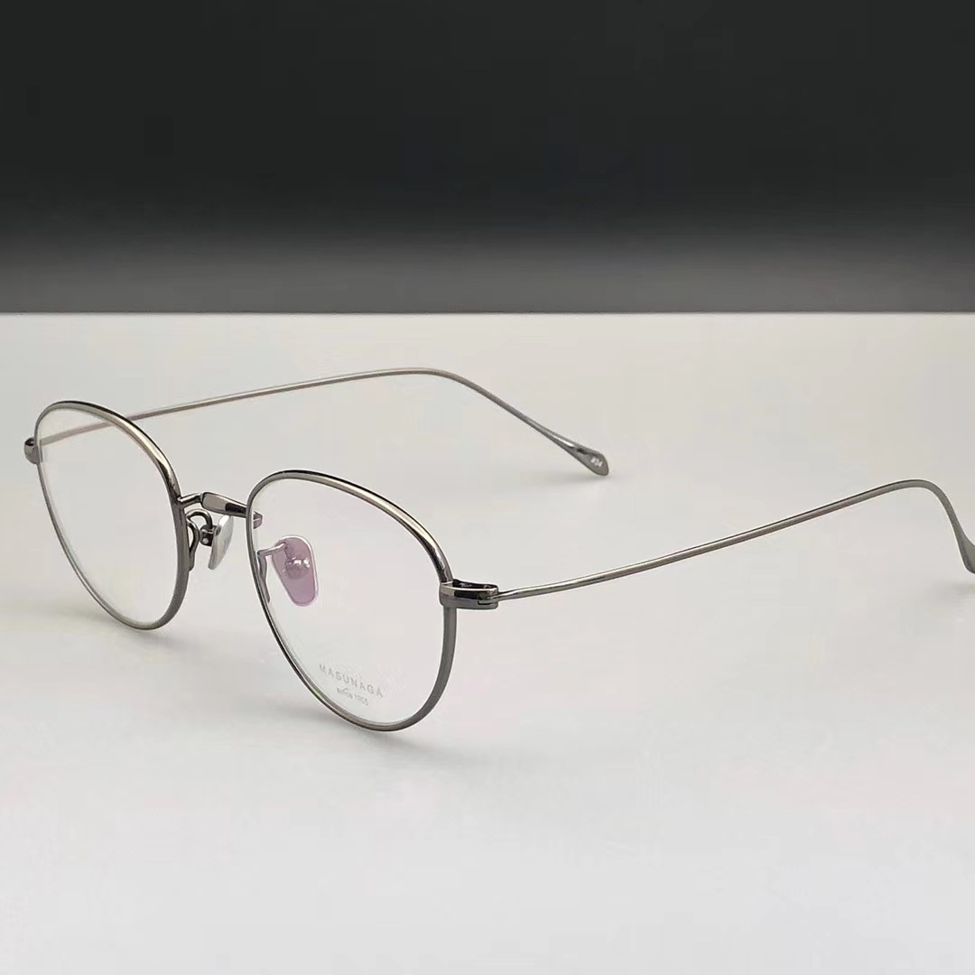 masunaga增永眼镜日本gms199t方形手工超轻潮近视眼镜框396bt小框