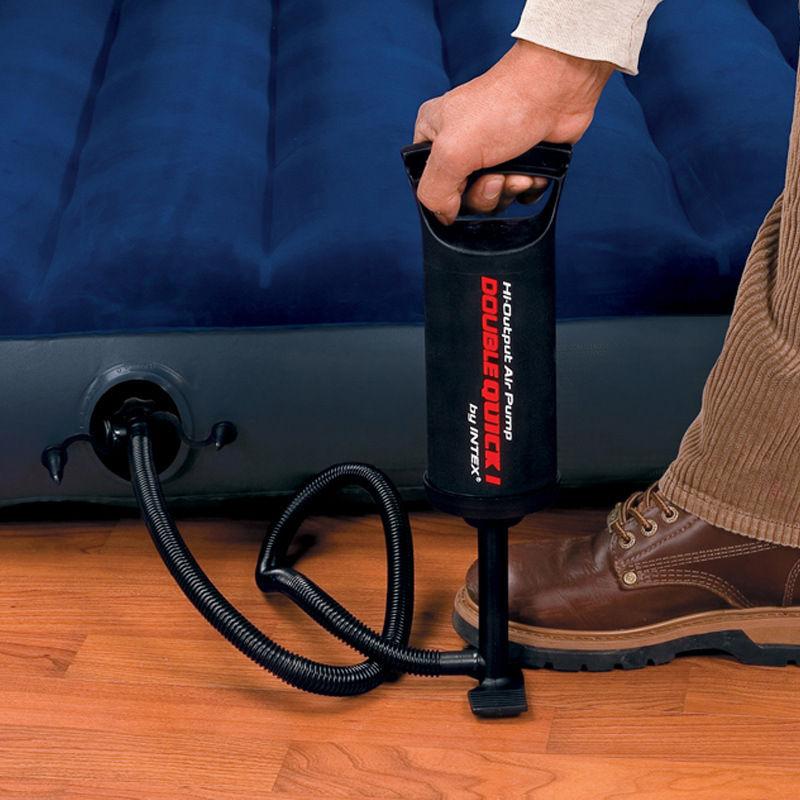 美国intex68612游泳池充气床垫高效充气泵救生圈打气筒户外充气筒