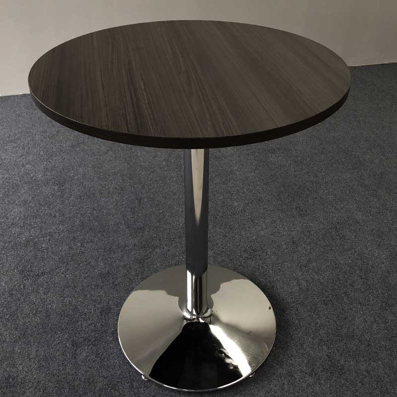 欧式餐桌架圆形不锈钢餐桌铁艺电镀镀铬桌子酒店家具桌脚支架