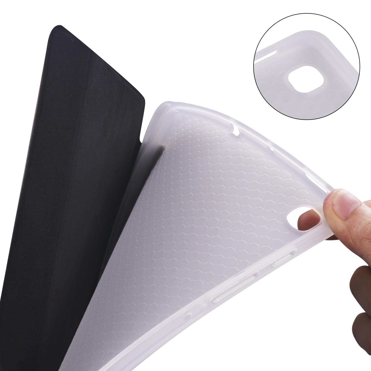 4寸tpu笔槽款平板保护套p610/p615皮套硅胶壳