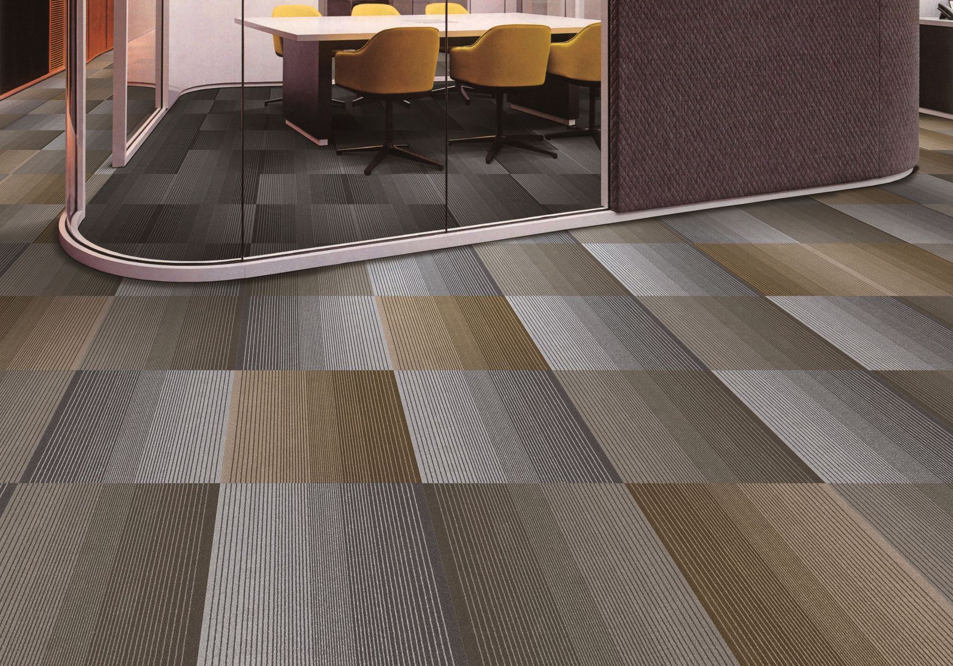 时尚渐变色 拼接地毯办公室 提花丙纶防滑pvc底 商用地毯