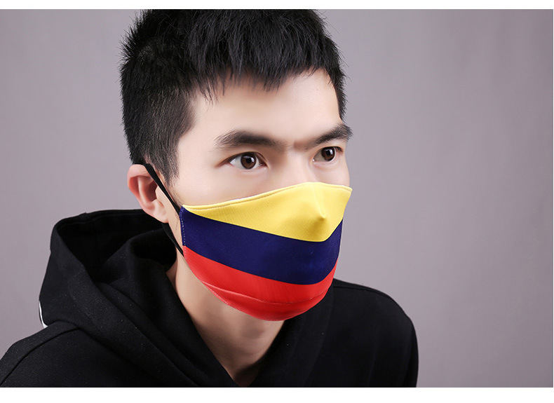 国旗口罩可清洗 防尘口罩 透气可插过滤片防雾霾 工厂批发可定制