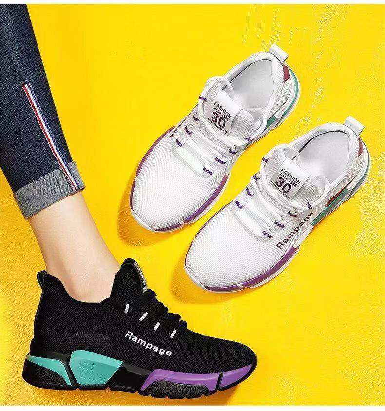 Factory Old Beijing Cloth Shoes Spring Summer Thickening Bottom Piece Women's Lace up Flat Shoes Comfortable Lightweight Sneaker