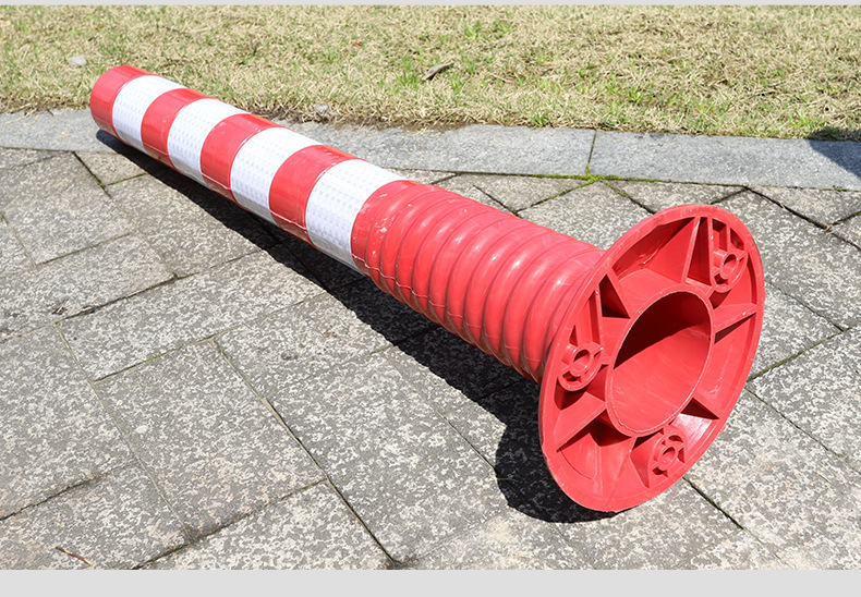 厂家供应塑料45弹力柱70防撞反光立柱pvcpu弹性警示柱道路隔离桩