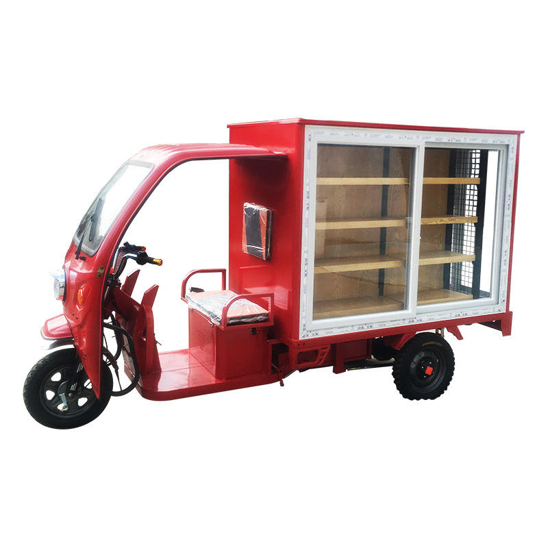 kavaki跨境移动夜市电动车 三轮三门小吃车摆摊 多功能美食地摊车