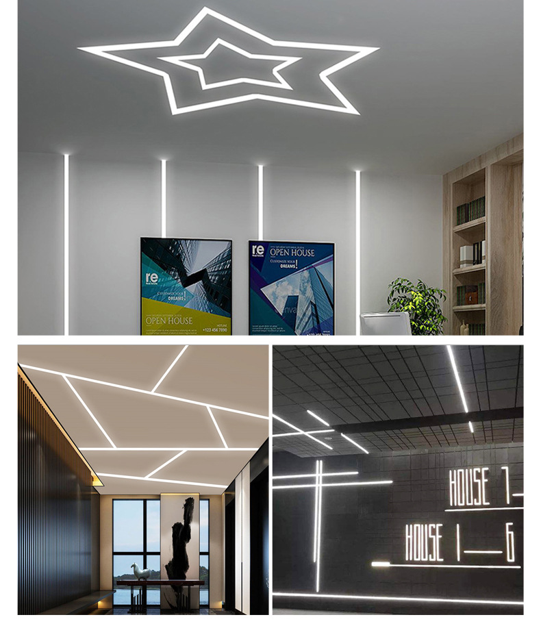 led软灯带120灯高亮灯槽暗槽光源s型2835裸板光带超亮线条灯带条