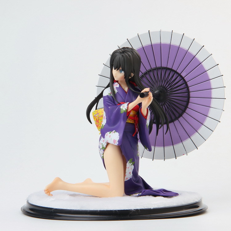 xinhao 动漫我的青春恋爱物语雪之下雪乃和服雪乃撑伞跪姿手办