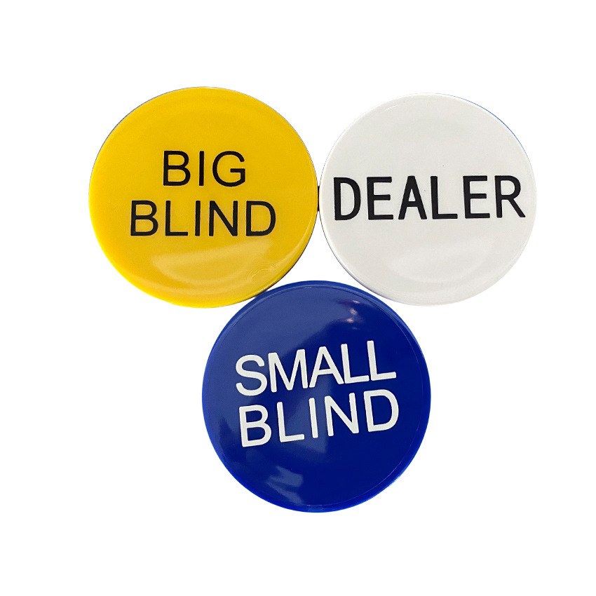 德州扑克大庄码庄片dealerbigblindsmallblind5厘米筹码币