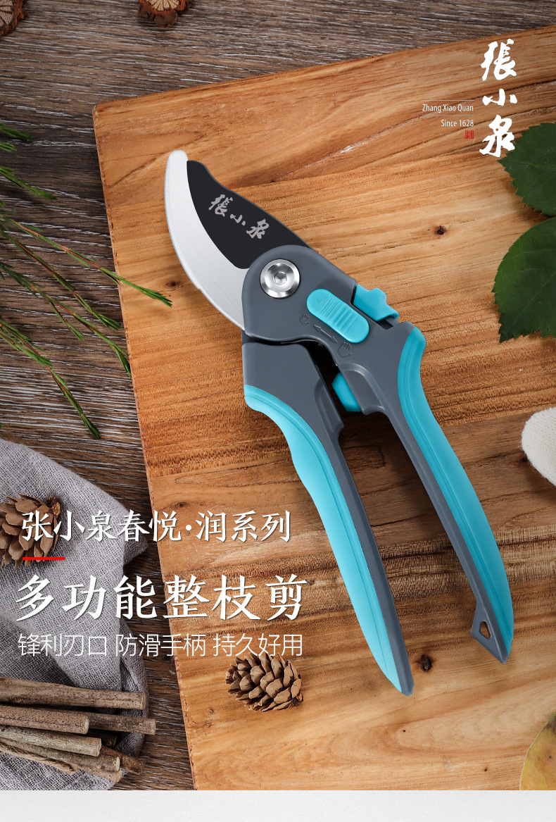 张小泉剪枝果树修枝剪刀园艺修园林省力修花枝剪家用强力剪子神器