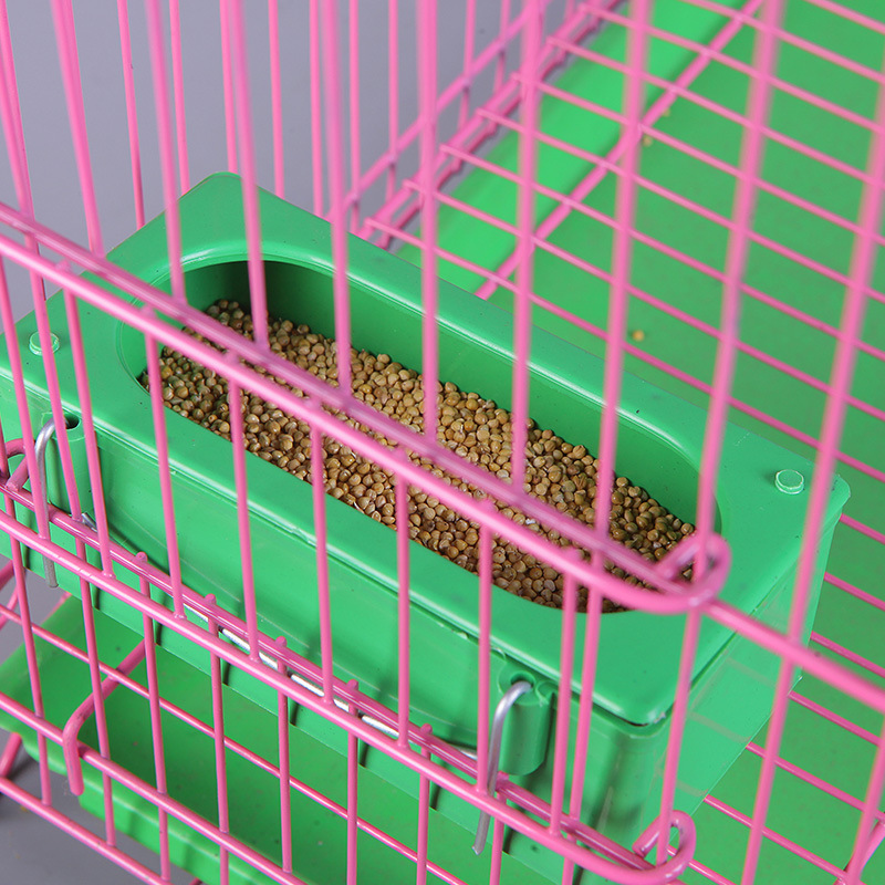 信鸽用品鸽具鸽子防撒吃食盒鸟用食盒食槽塑料半圆挂盒长方形水.