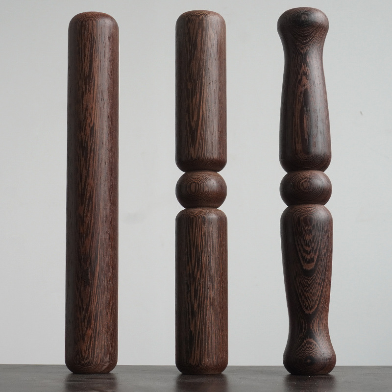 实木太极尺 养生杖健身缠丝棒花梨木太极棍家用擀筋杖短棍行功棒