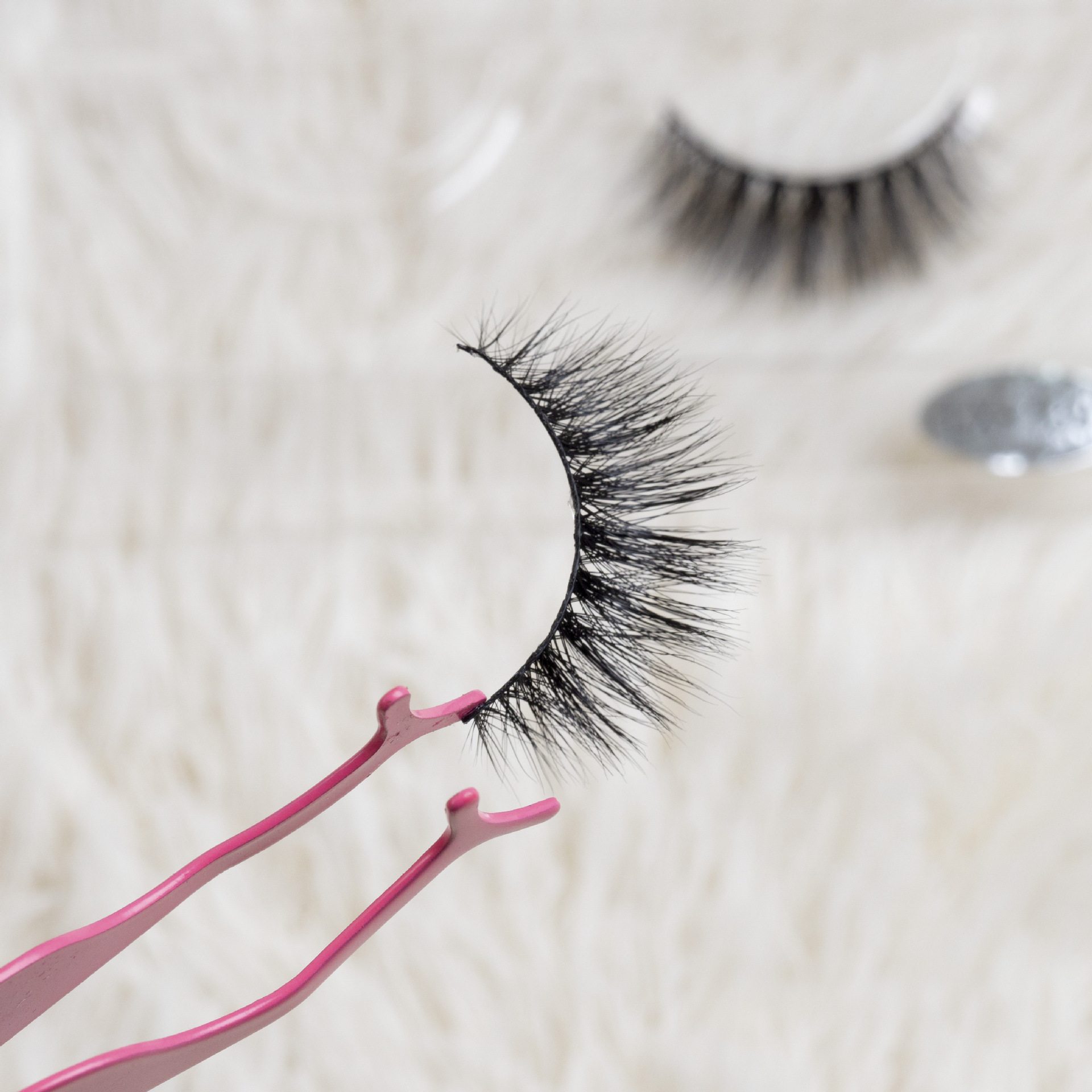 lx-139 3d立体真水貂毛假睫毛 自然裸妆凌乱款眼睫毛