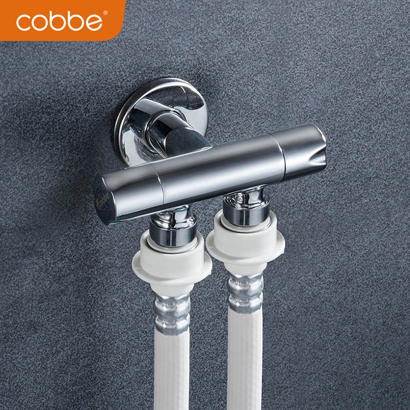 洗衣机水龙头两用接头全铜单冷多用分流器三通一进二出双龙头