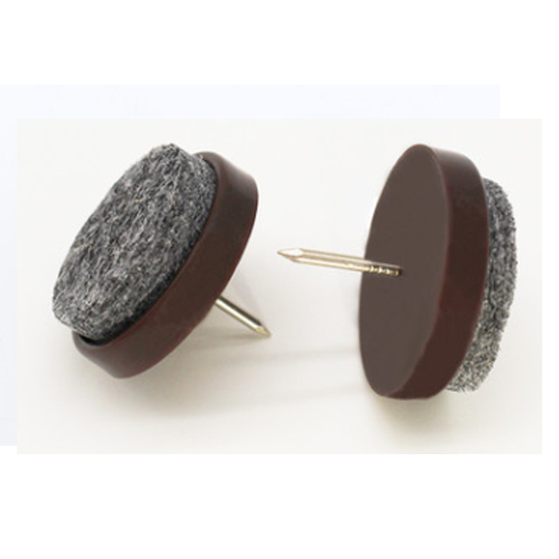 新爵鑫加厚灰色尼龙家具脚钉 沙发桌椅防滑防潮静音塑料地脚钉