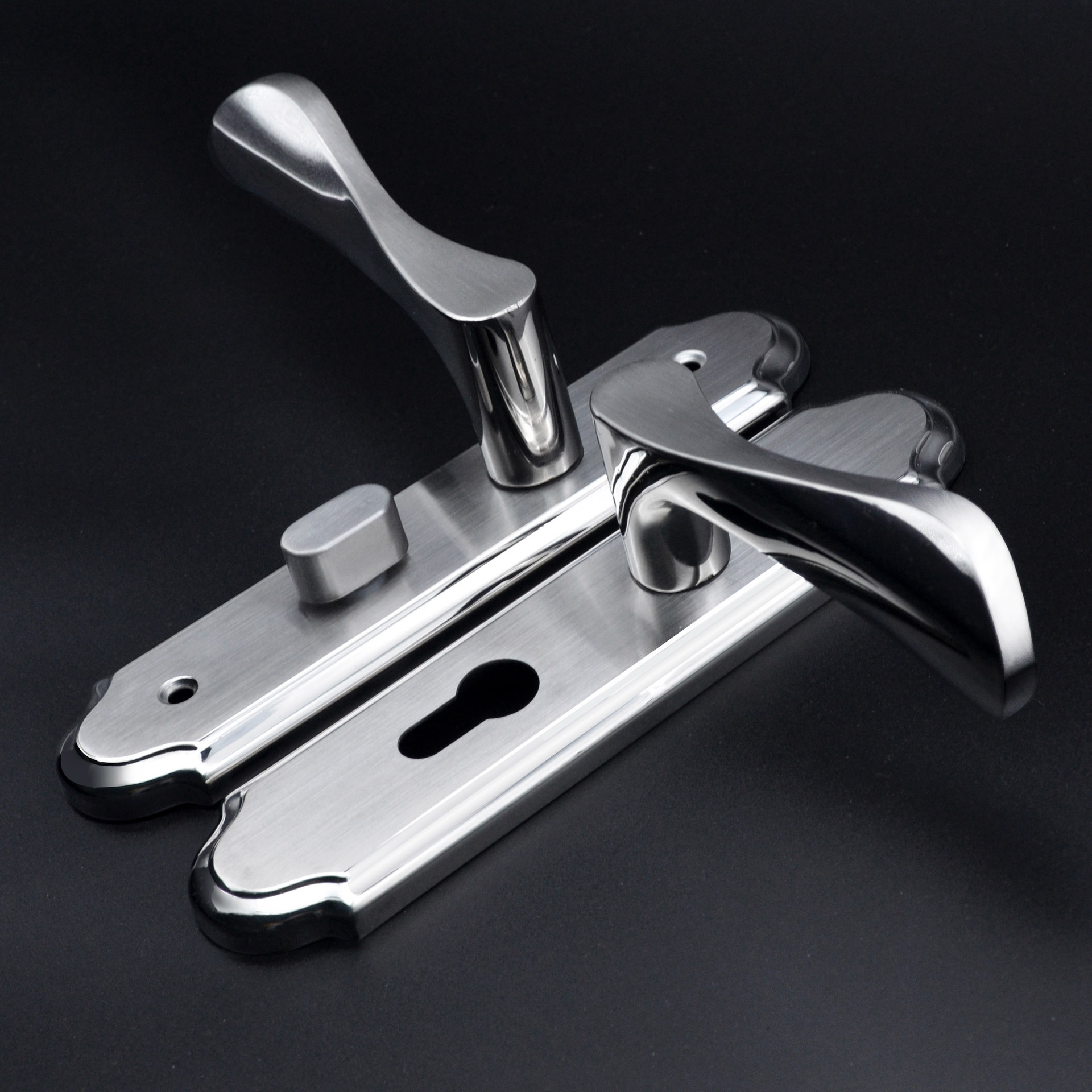 不锈钢室内门锁静音房门执手锁公寓卧室木门把手锁中山锁具厂家