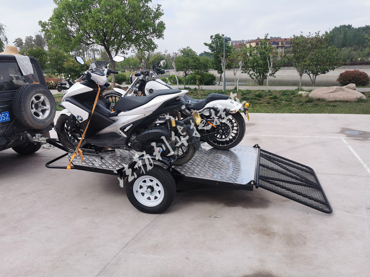 摩托车拖车汽车后挂式atv侉子边三轮拖车架可折叠拖挂车厂家供应