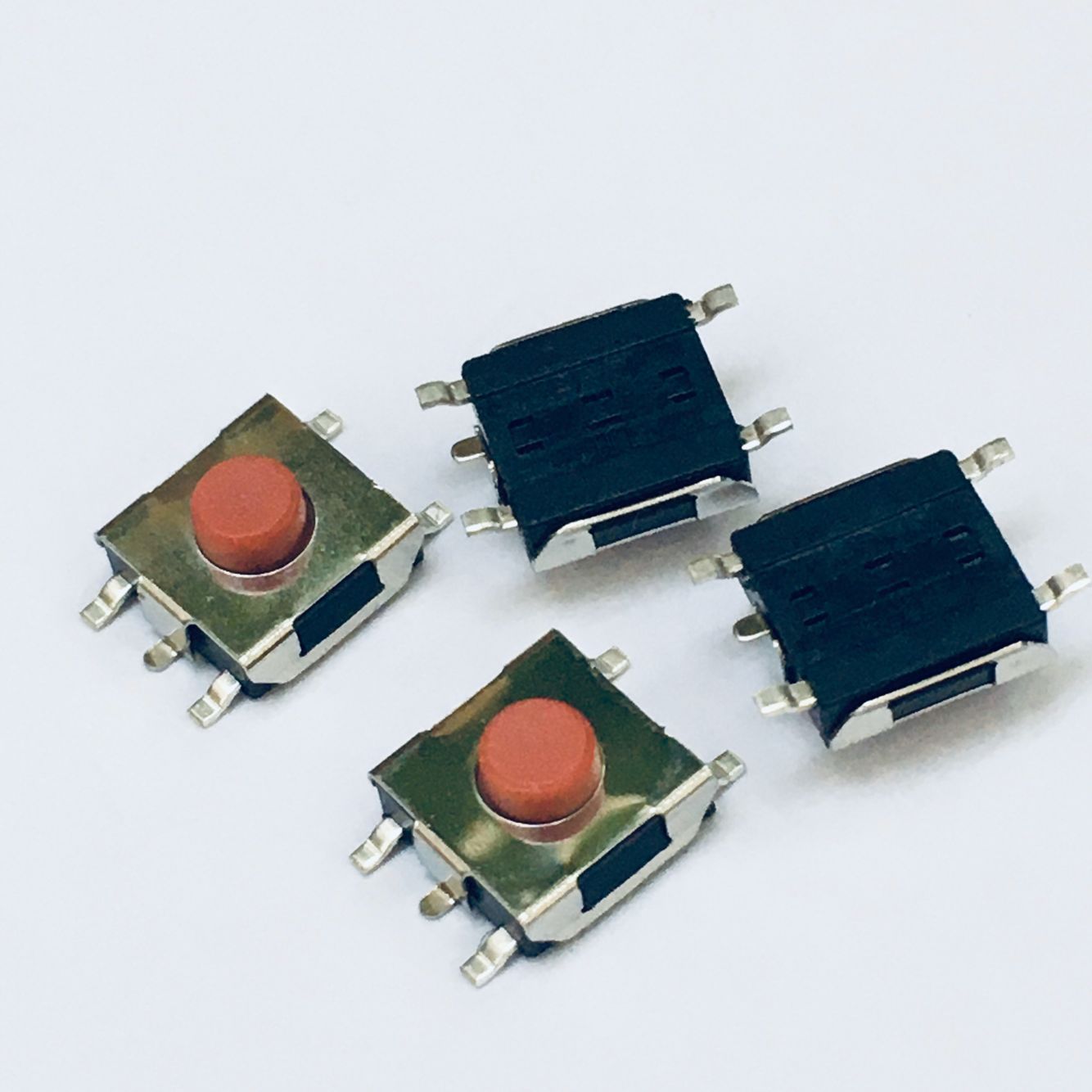 供应高寿命轻触6x6贴片开关5脚贴片开关红色按钮开关量大优惠