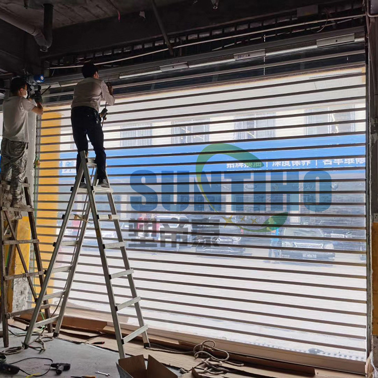 防火阻燃水晶卷帘门 商场店铺洗车房工业卷闸门