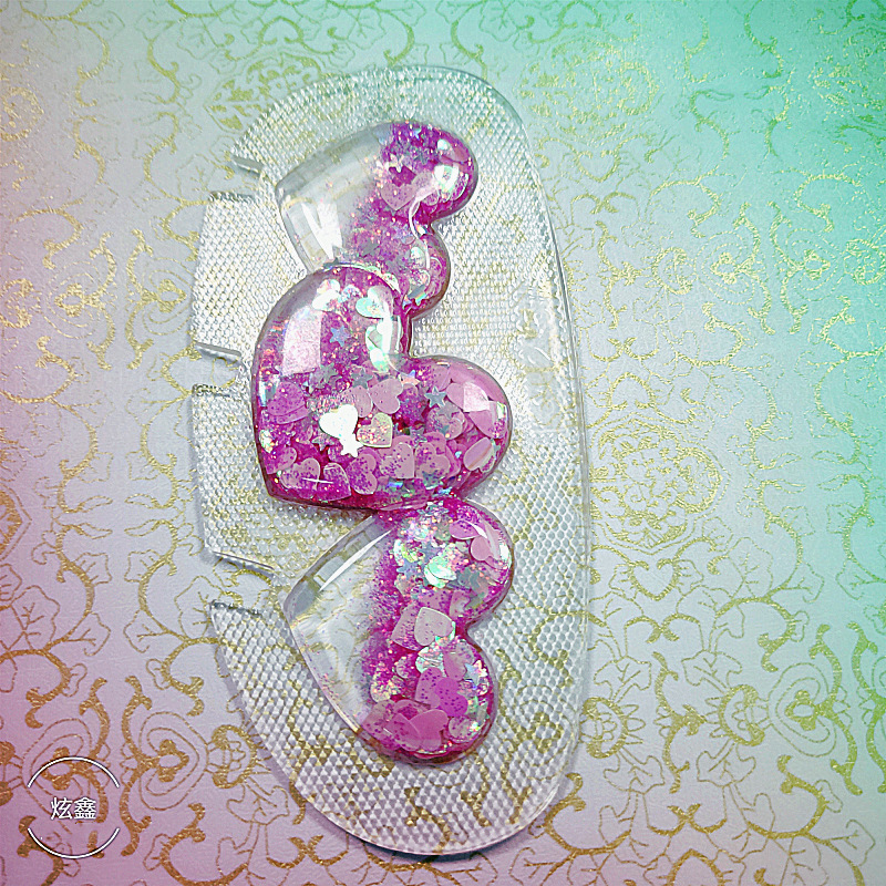 米奇米妮卡通流沙支架手机通用粘贴支架减压油包可爱伸缩防摔