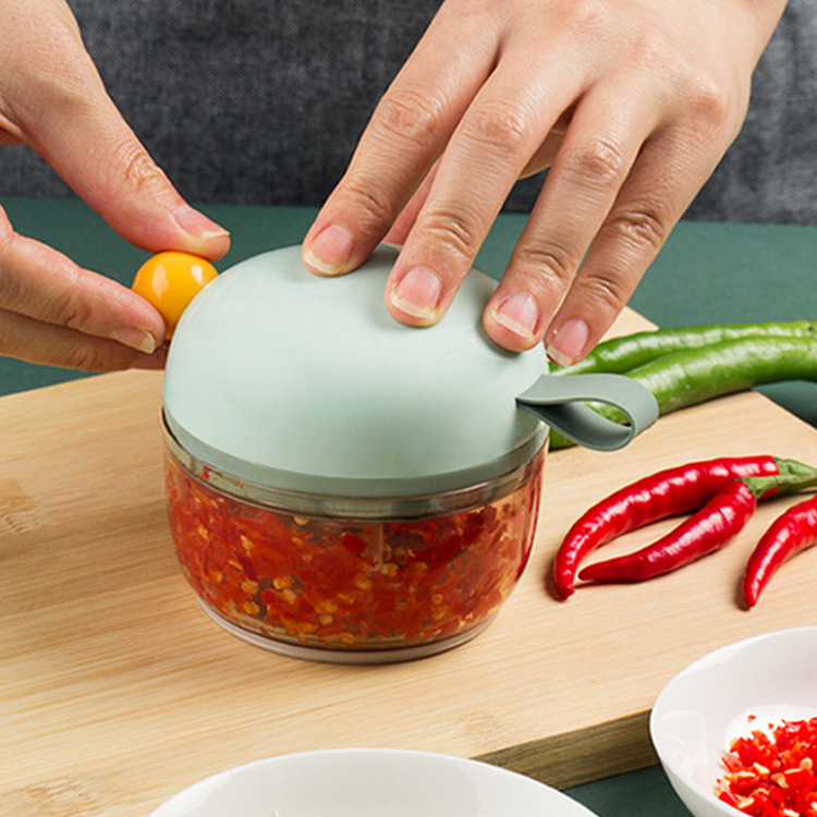 手拉式蒜泥神器磨蒜泥捣蒜泥打蒜蓉厨房迷你蒜泥器拉线手动蒜泥器