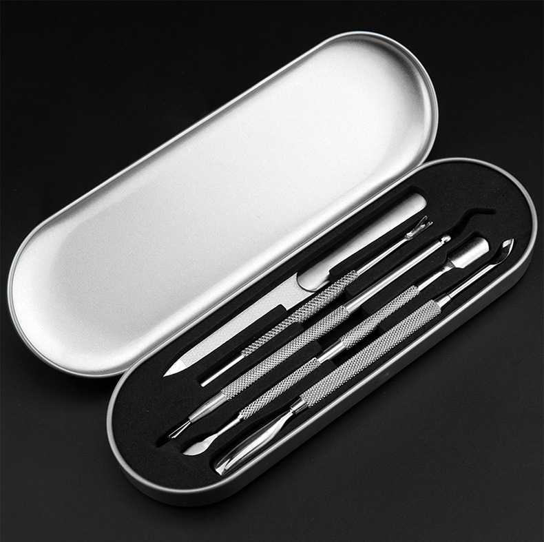 美甲工具钢推双头死皮钢推卸qq甲油胶卸甲工具批发