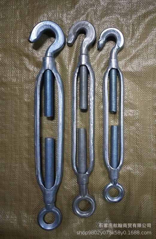 厂家直线 国标开体花篮 马钢花篮螺丝 钢丝绳拉紧器 紧绳器6mm