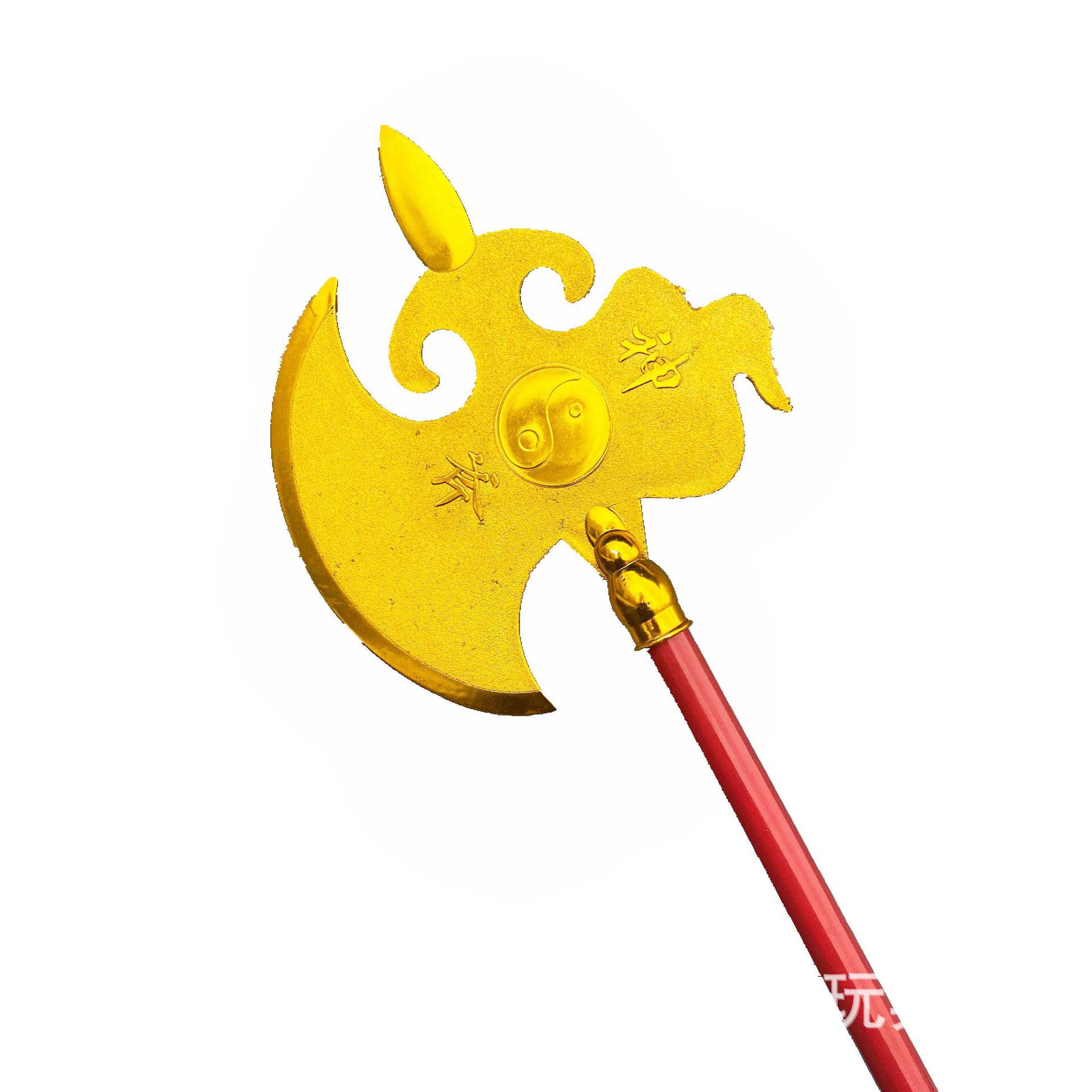 三国兵器模型儿童刀剑关刀神斧赵云枪方天画戟斧头红杆长矛红缨枪