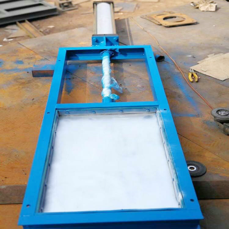 304气动不锈钢刀型闸阀气动插板阀气动闸门手动插板阀水闸板阀