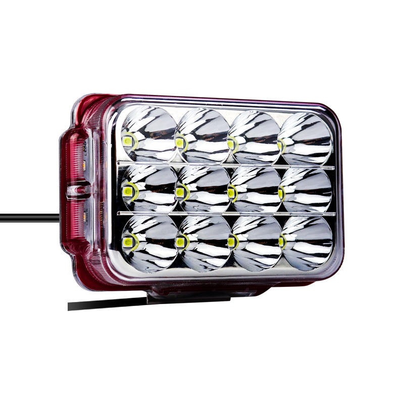 摩托车大灯led超亮电动车灯12v强光射灯三轮车48v60v外置改装射灯