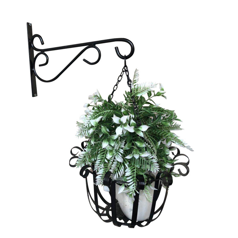 铁艺壁挂花架户外阳台吊篮架花盆 绿萝吊架挂钩挂架吊兰支架吊篮