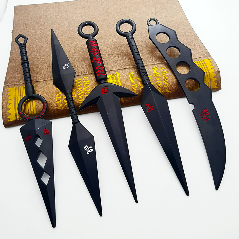 火影周边武器手里剑四代目双头苦无龙刃再不斩22cm合金兵器模型