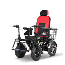 泰合金刚电动轮椅车老人残疾人四轮越野全智能代步车裸车不含电池