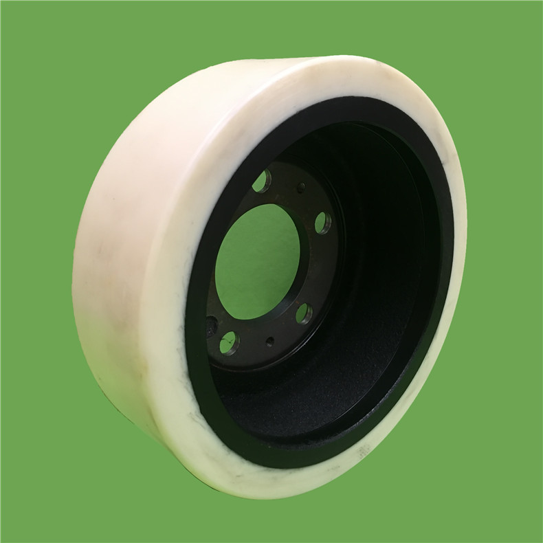 254*82*80诺力驱动轮电动车批发 承载轮叉车配件 搬运车包胶轮子