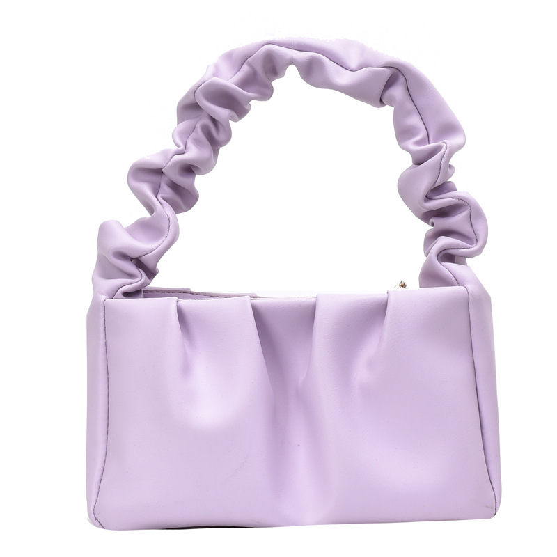 New Handbags Women's 2020 New Korean Style Fashion Casual Wrinkle Bag Solid Color Shoulder Messenger Bag Fashion