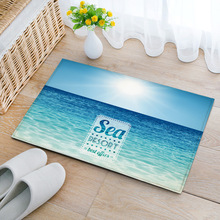海面波纹海水沙滩系列防滑脚垫跨境热卖门垫客厅防滑垫