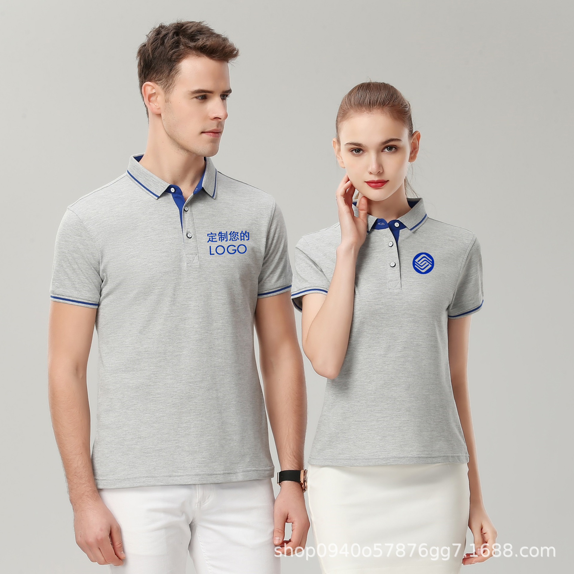 t恤定制企业工作服polo衫logo刺绣印字订做短袖男女广告文化衫