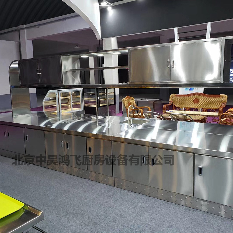 定制保温售饭台厨房明档保温设备小碗菜台异型保温菜台