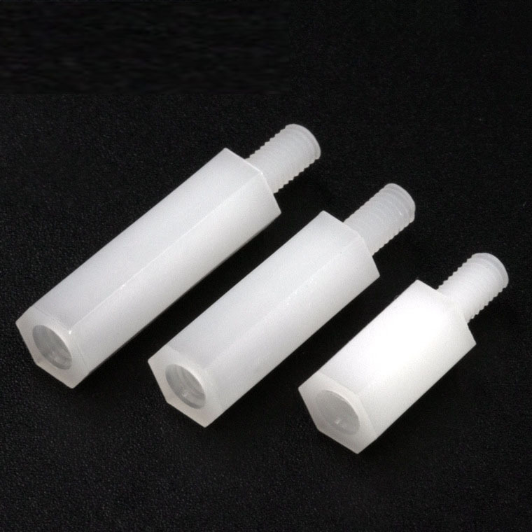 品牌 炬业五金  材质  塑料 名称 白色尼龙隔离柱  表面处理 不