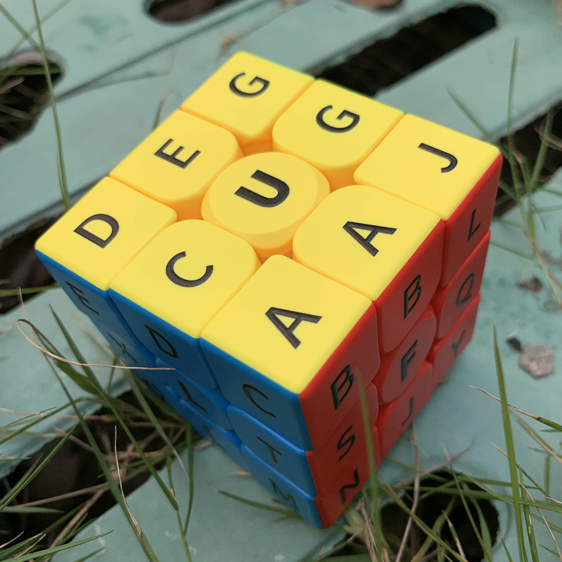 【黄麻麻】三阶魔方彳亍码盲人3阶盲拧训练一九四男神零基础教程