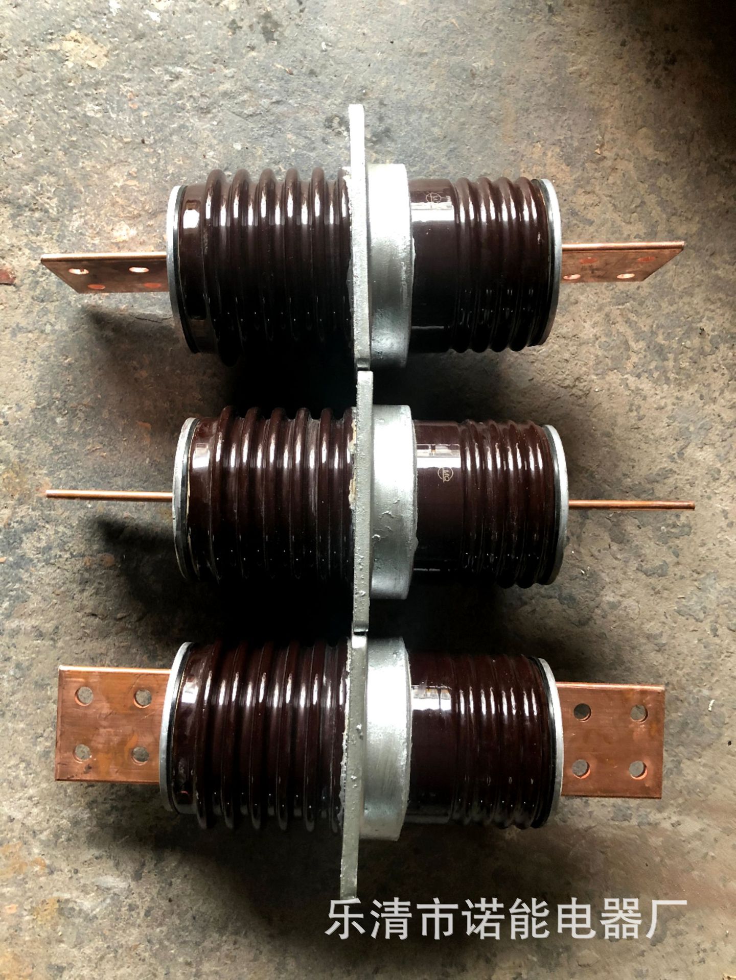 诺能电器 10kv穿墙套管 户外紫铜套管6x60 8x80 10x100陶瓷套管-阿里