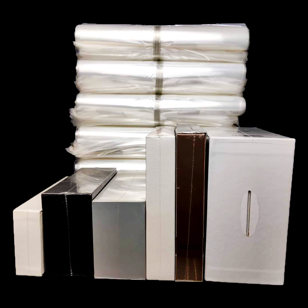 pof热收缩膜 可挂钩孔定制现货透明塑封膜深圳厂家热缩袋过塑膜