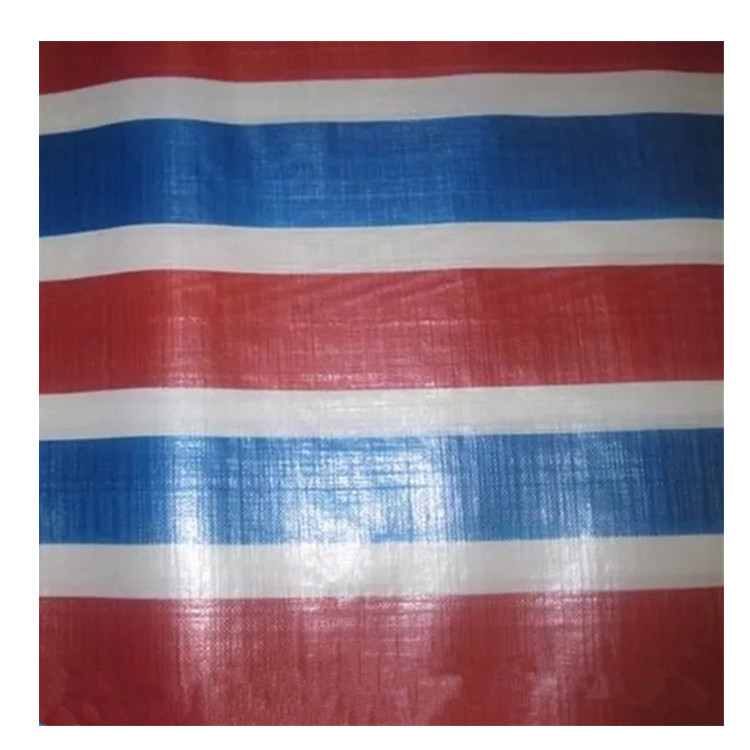 经久塑料厂红白兰条纹塑料布0001