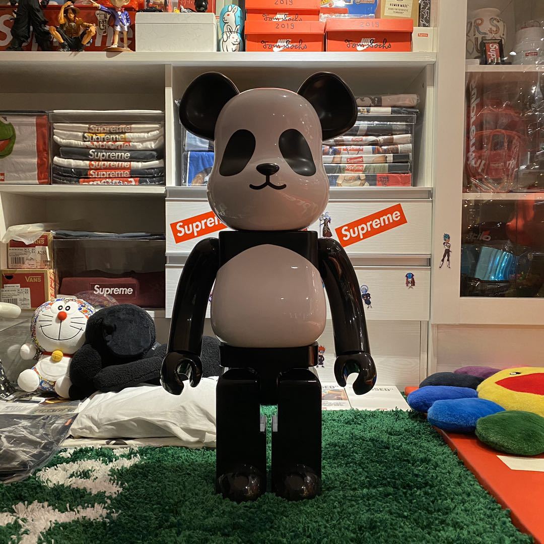 milkpandaboybearbrick100070cm暴力熊熊猫摆件积木熊