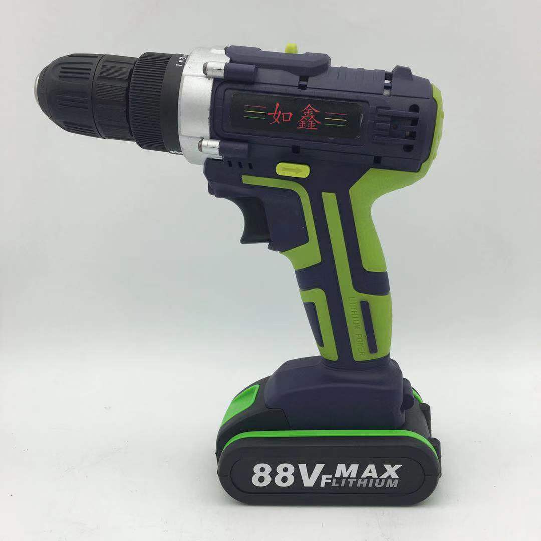 如鑫充电式冲击钻电动螺丝刀多功能锂电池充电手电钻家用五金工具