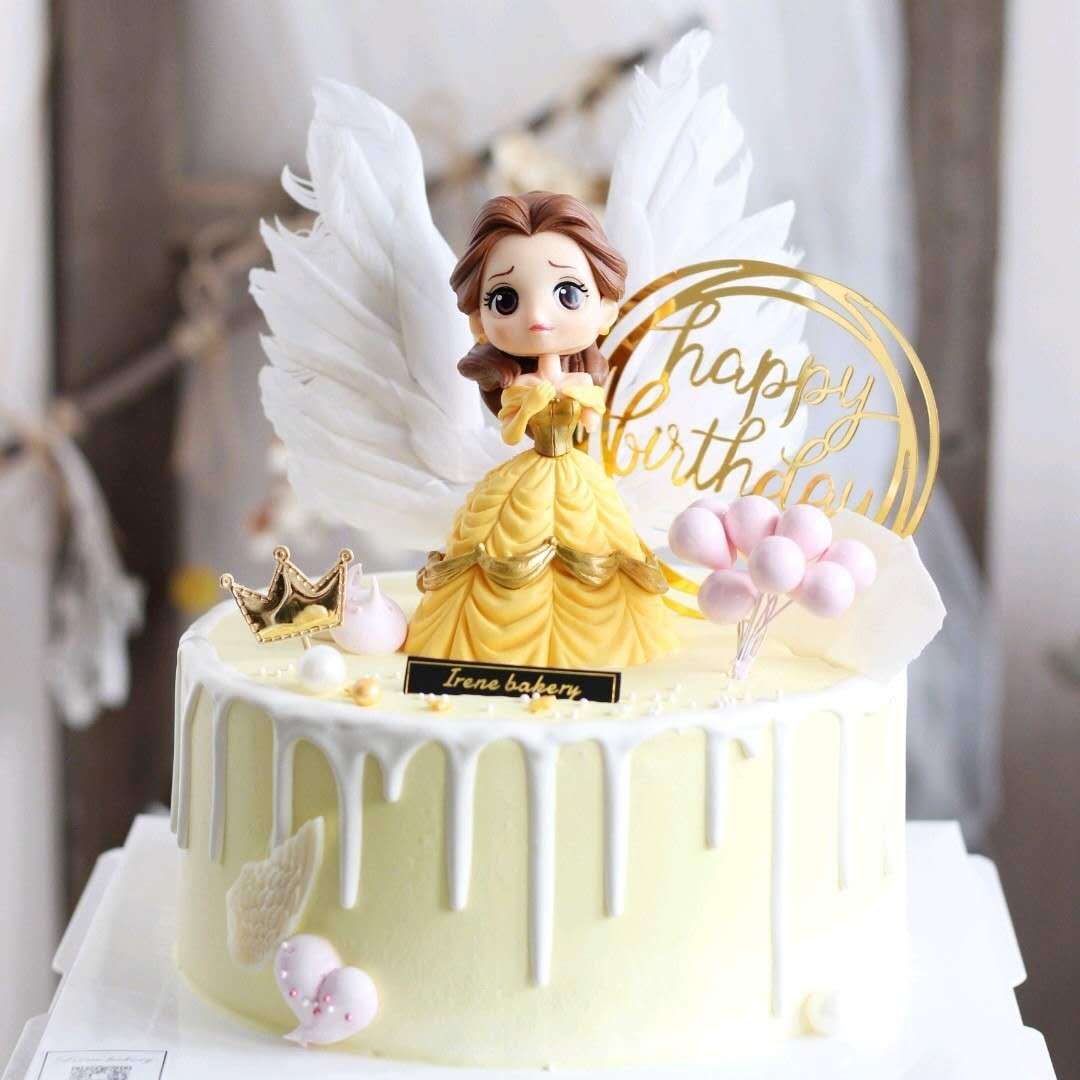 公主生日蛋糕装饰摆件 女神小仙女小女孩生日派对蛋糕装饰摆件