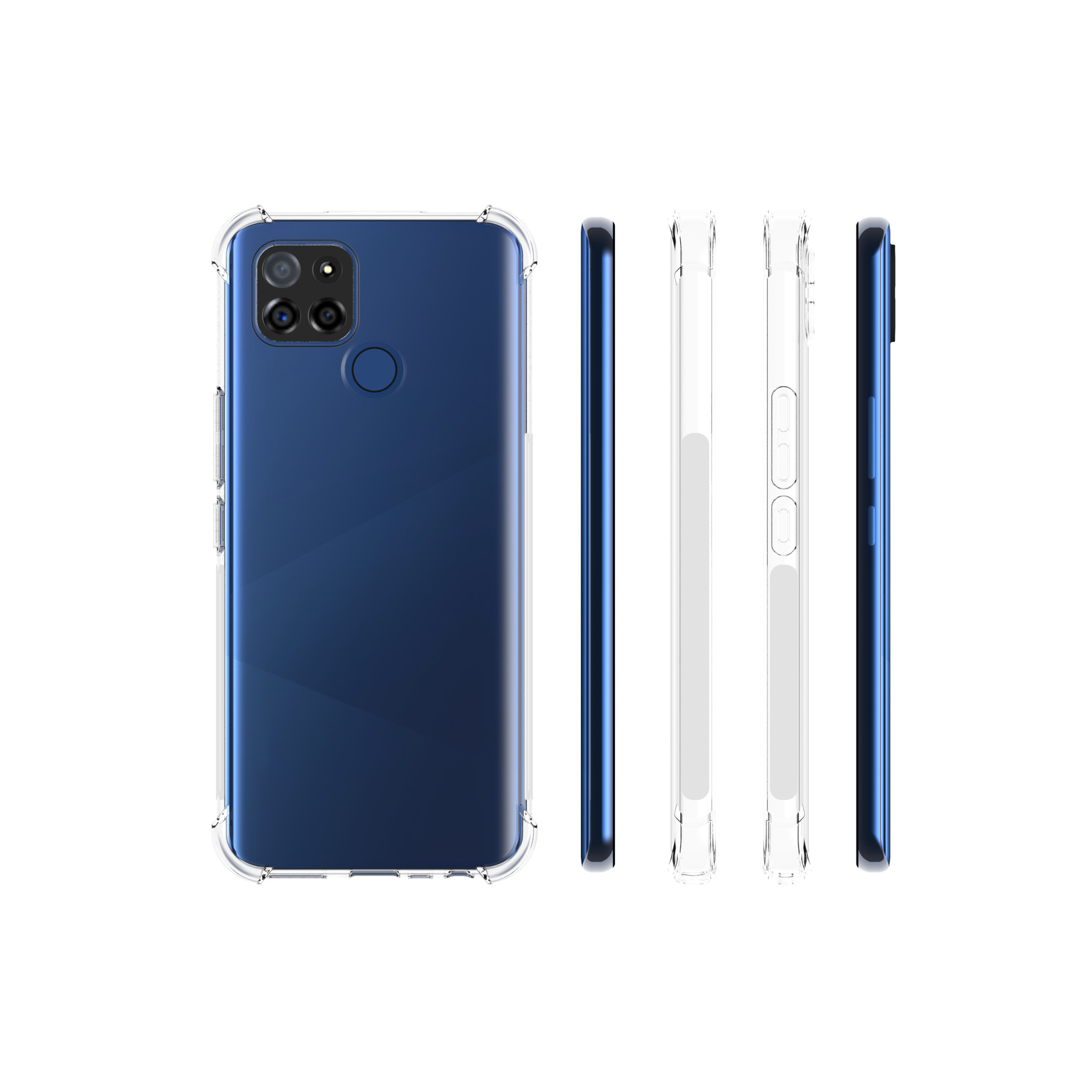 oppo realme v3 5g精孔气囊防摔纹手机保护套外壳tpu素材适用配件