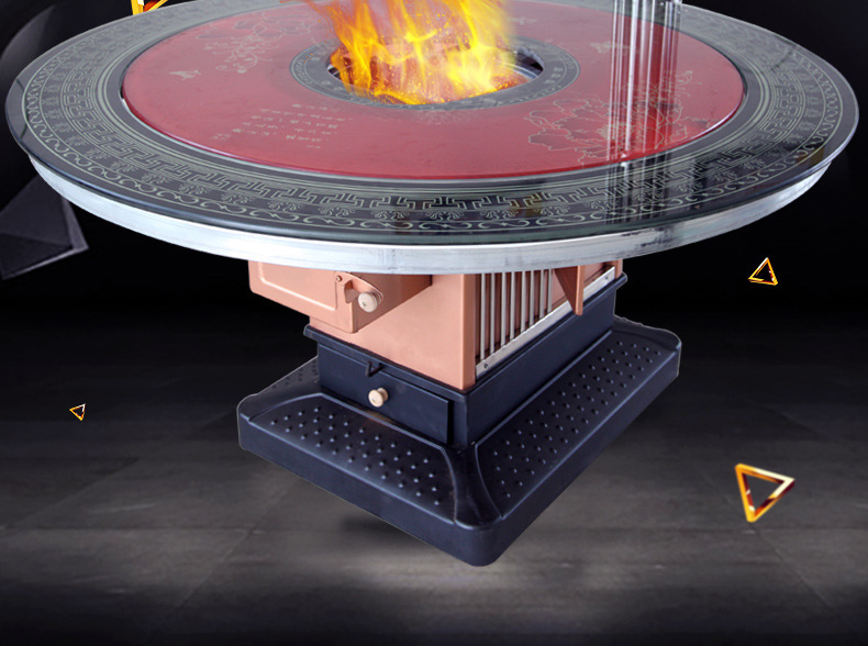 农村柴火炉子家用回风炉加厚烧柴煤炭多功能烤火炉冬季取暖炉无烟