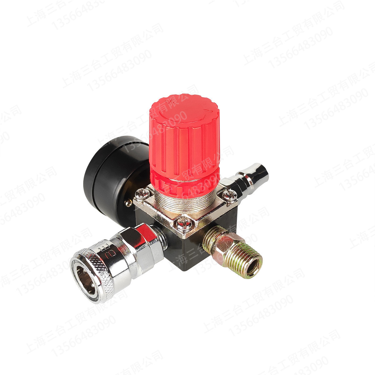 140psi四孔方形铁表日式双接空压机调压阀调节阀开关气泵配件设备