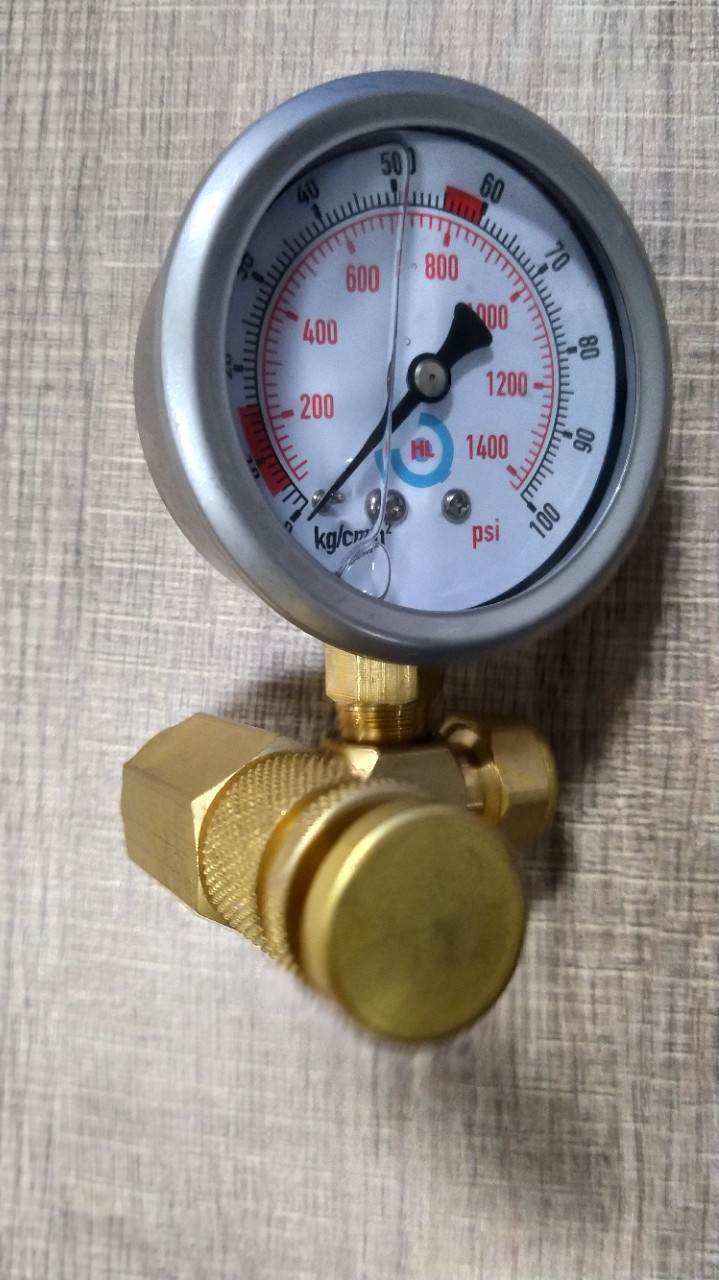 炮头氮气压力充气表液压测压表 适用挖掘机水山古河破碎锤氮气表